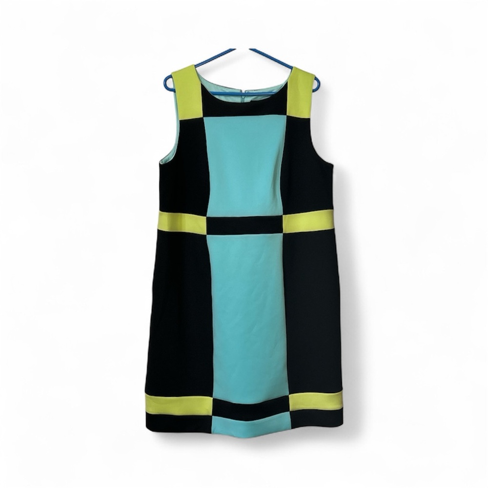 Vibrant Colorblock Sleeveless Sheath Dress by Midnight Velvet